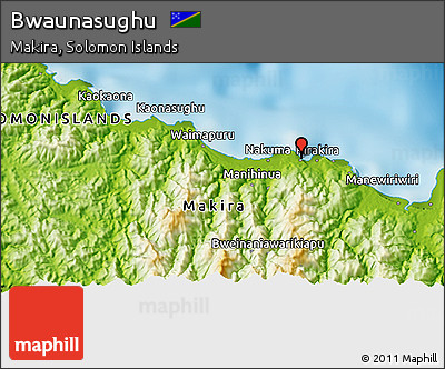 Physical 3D Map of Bwaunasughu