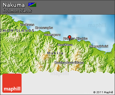 Physical 3D Map of Nakuma