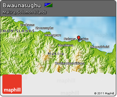 Physical 3D Map of Bwaunasughu
