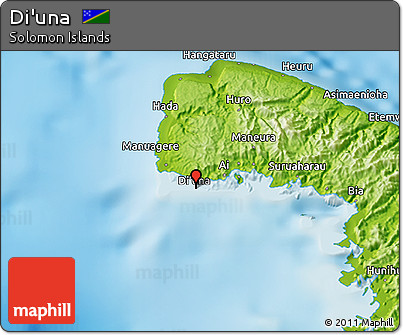 Physical 3D Map of Di'una