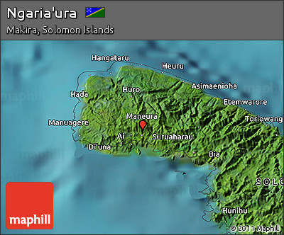 Satellite 3D Map of Ngaria'ura