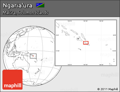 Blank Location Map of Ngaria'ura