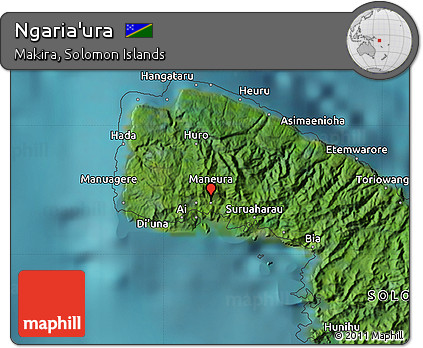Satellite Map of Ngaria'ura