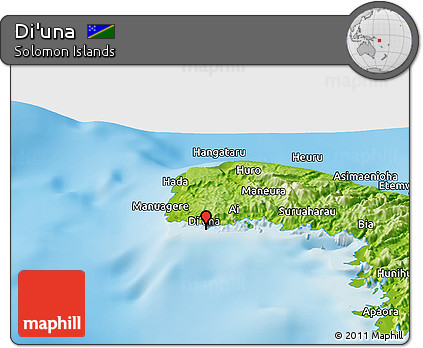 Physical Panoramic Map of Di'una