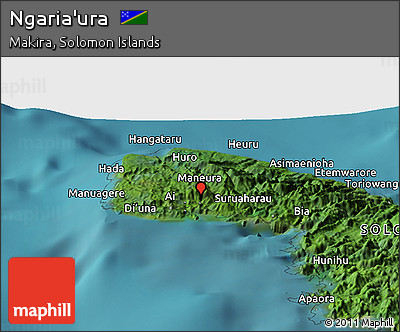 Satellite Panoramic Map of Ngaria'ura