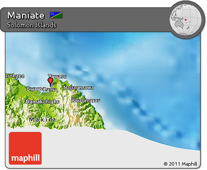 Physical 3D Map of Maniate