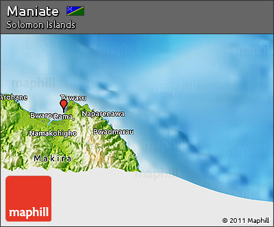 Physical 3D Map of Maniate
