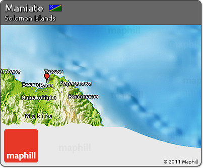 Physical 3D Map of Maniate