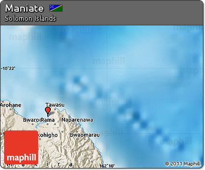 Shaded Relief Map of Maniate