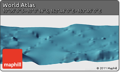 Satellite Panoramic Map of the Area around 10° 17' 43" S, 163° 16' 30" E