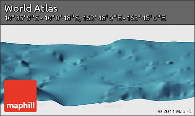 Satellite Panoramic Map of the Area around 10° 17' 43" S, 163° 16' 30" E
