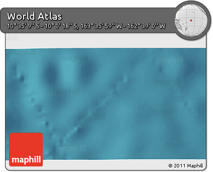 Satellite 3D Map of the Area around 10° 17' 43" S, 163° 7' 30" W