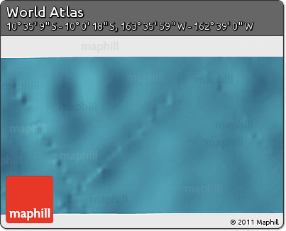 Satellite 3D Map of the Area around 10° 17' 43" S, 163° 7' 30" W