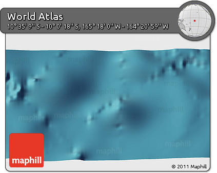 Satellite 3D Map of the Area around 10° 17' 43" S, 164° 49' 29" W
