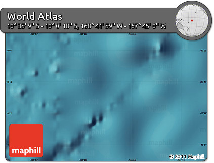 Satellite Map of the Area around 10° 17' 43" S, 168° 13' 29" W