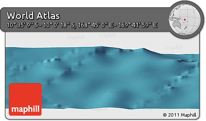 Satellite Panoramic Map of the Area around 10° 17' 43" S, 169° 13' 29" E