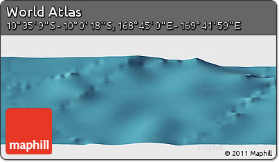 Satellite Panoramic Map of the Area around 10° 17' 43" S, 169° 13' 29" E