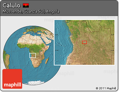 Satellite Location Map of Calulo