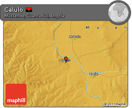 Physical Map of Calulo