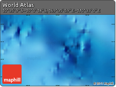 Physical Map of the Area around 10° 17' 43" S, 170° 4' 29" E