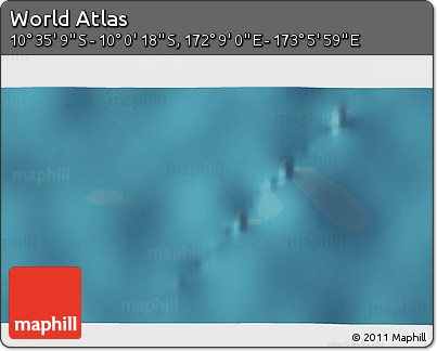 Satellite 3D Map of the Area around 10° 17' 43" S, 172° 37' 30" E
