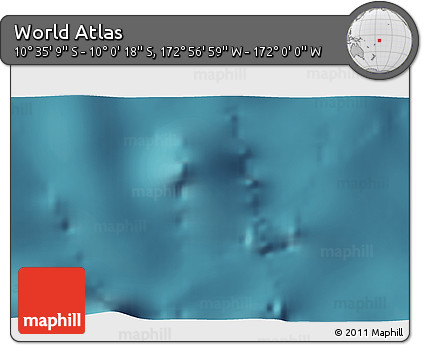 Satellite 3D Map of the Area around 10° 17' 43" S, 172° 28' 29" W