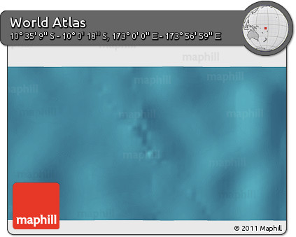Satellite 3D Map of the Area around 10° 17' 43" S, 173° 28' 29" E