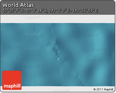 Satellite 3D Map of the Area around 10° 17' 43" S, 173° 28' 29" E