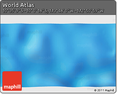 Physical 3D Map of the Area around 10° 17' 43" S, 173° 19' 29" W