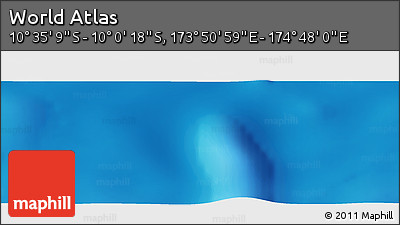 Physical Panoramic Map of the Area around 10° 17' 43" S, 174° 19' 29" E