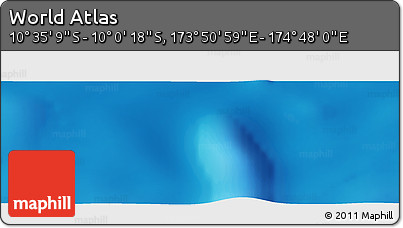 Physical Panoramic Map of the Area around 10° 17' 43" S, 174° 19' 29" E