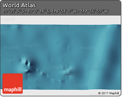 Satellite 3D Map of the Area around 10° 17' 43" S, 178° 25' 30" W