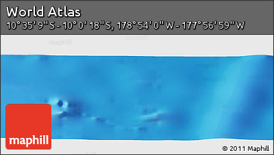 Physical Panoramic Map of the Area around 10° 17' 43" S, 178° 25' 30" W