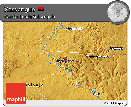 Physical 3D Map of Xassengue