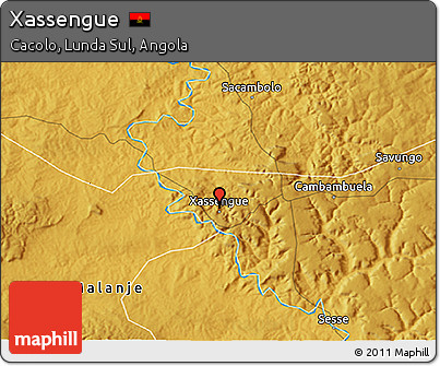 Physical 3D Map of Xassengue