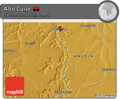 Physical 3D Map of Alto Cuilo