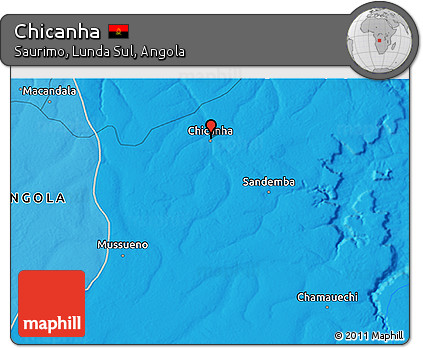 Political 3D Map of Chicanha