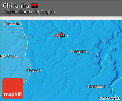Political 3D Map of Chicanha