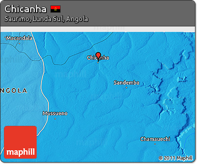 Political 3D Map of Chicanha
