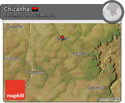 Satellite 3D Map of Chicanha