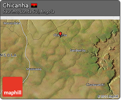 Satellite 3D Map of Chicanha