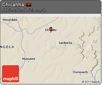 Shaded Relief 3D Map of Chicanha
