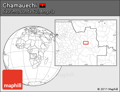 Blank Location Map of Chamauechi