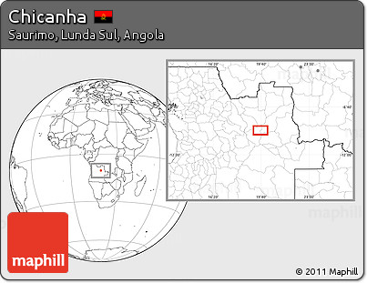 Blank Location Map of Chicanha