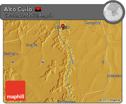 Physical Map of Alto Cuilo