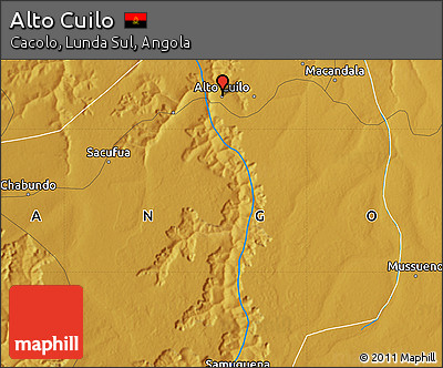 Physical Map of Alto Cuilo