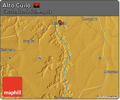 Physical Map of Alto Cuilo