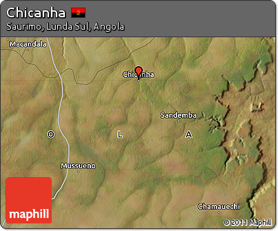 Satellite Map of Chicanha