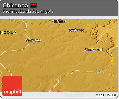 Physical Panoramic Map of Chicanha