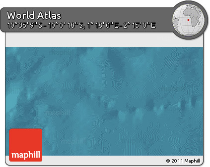 Satellite 3D Map of the Area around 10° 17' 43" S, 1° 46' 29" E